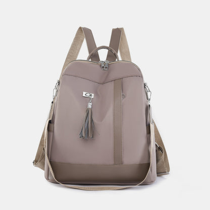 Tassel Oxford Cloth Backpack Bag-Teresa&#39;s Fashionista LLC