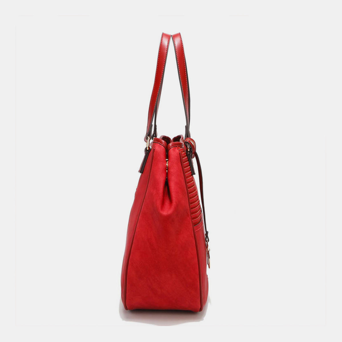 Nicole Lee USA Scallop Stitched Tote Bag-Teresa&#39;s Fashionista LLC