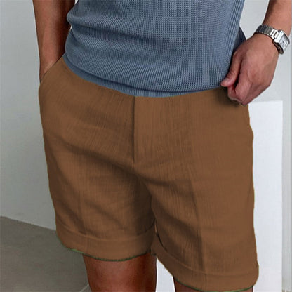 Men's Slant Pockets Pure Color Comfort Breathable Workout Shorts-Teresa&#39;s Fashionista LLC