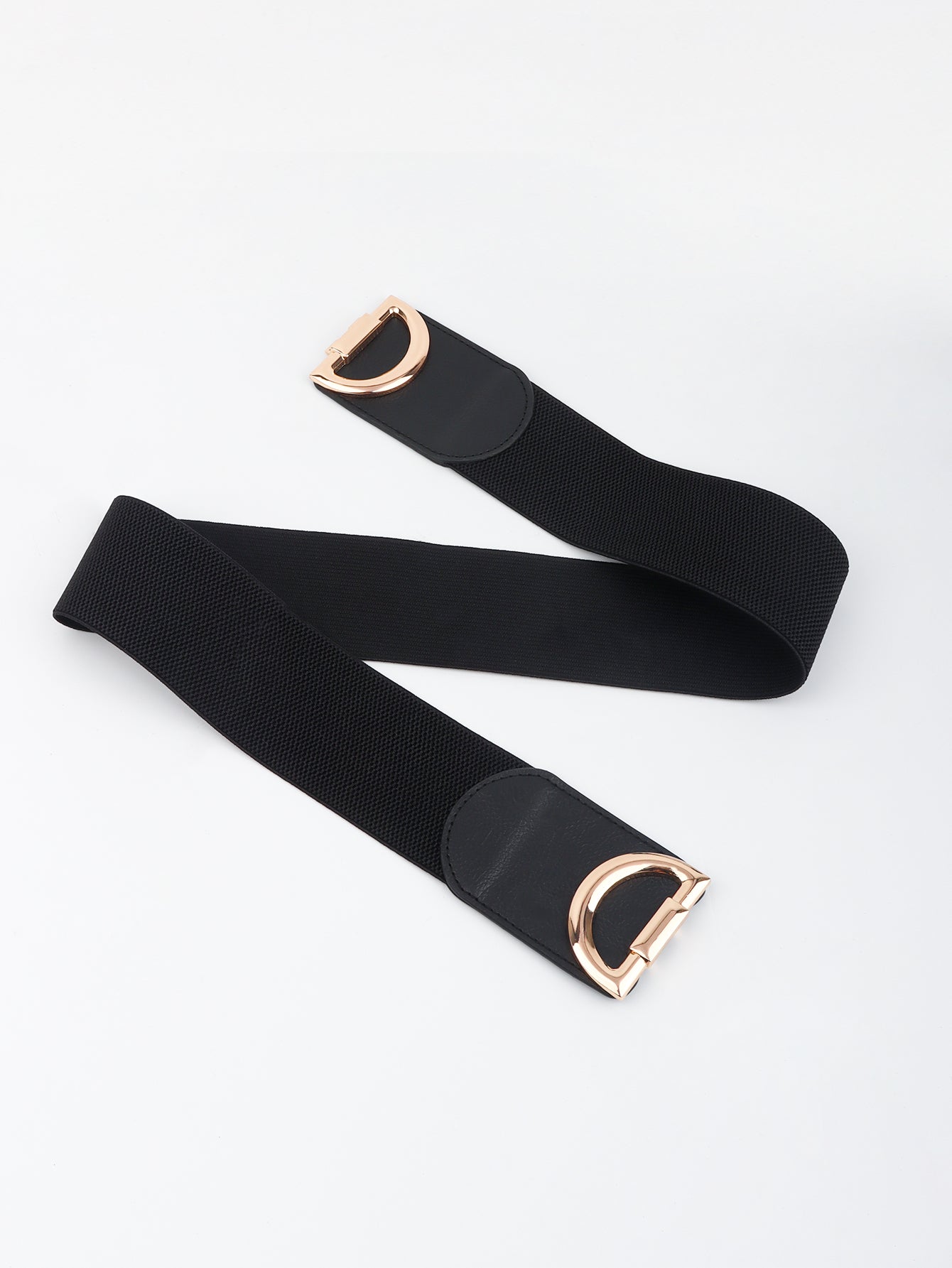 D Buckle Elastic Belt-Teresa&#39;s Fashionista LLC