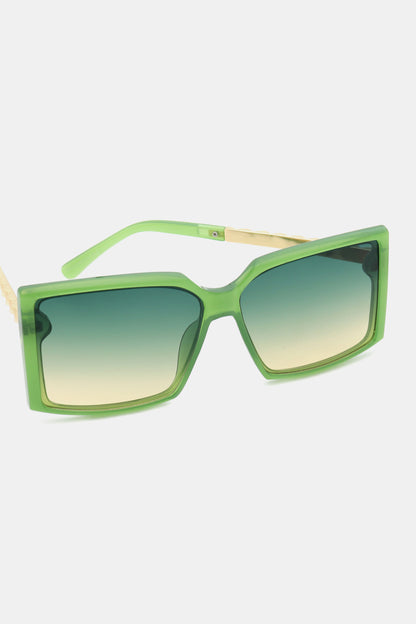 Polycarbonate Frame Square Sunglasses-Teresa&#39;s Fashionista LLC