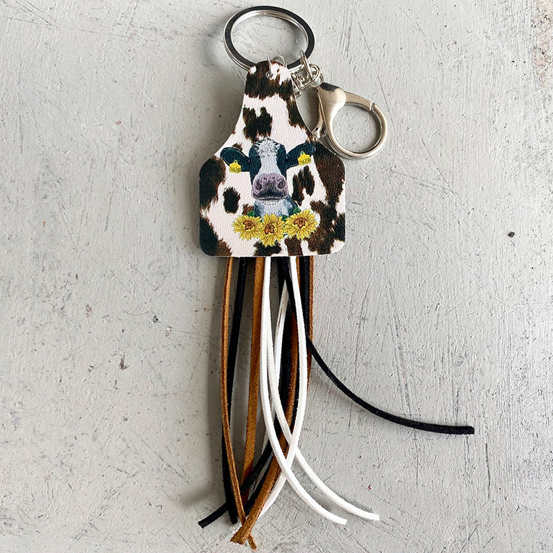 Chimney Shape Fringe Detail Key Chain-Teresa&#39;s Fashionista LLC