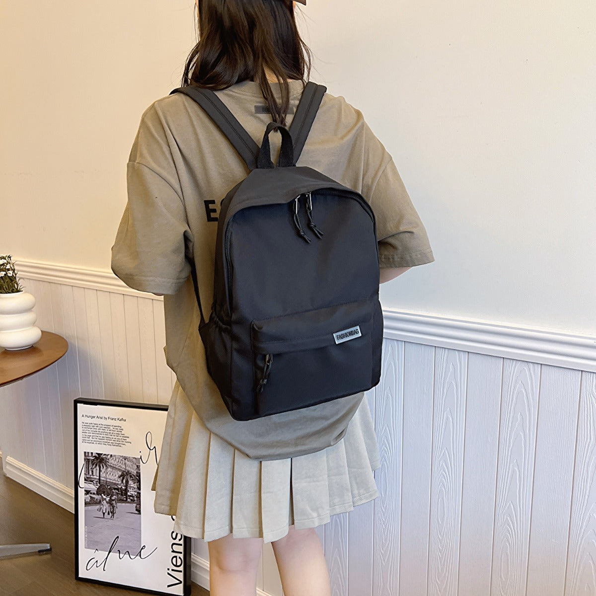 Adjustable Strap Cloth Large Backpack Bag-Teresa&#39;s Fashionista LLC