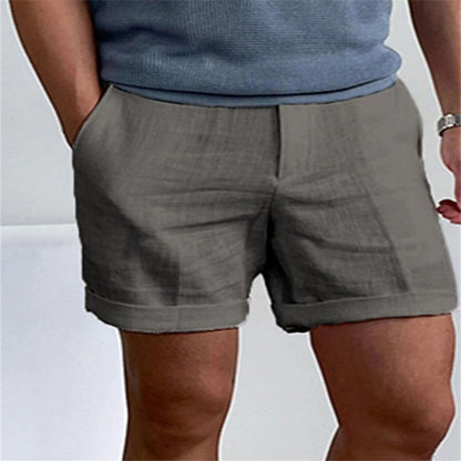 Men's Slant Pockets Pure Color Comfort Breathable Workout Shorts-Teresa&#39;s Fashionista LLC