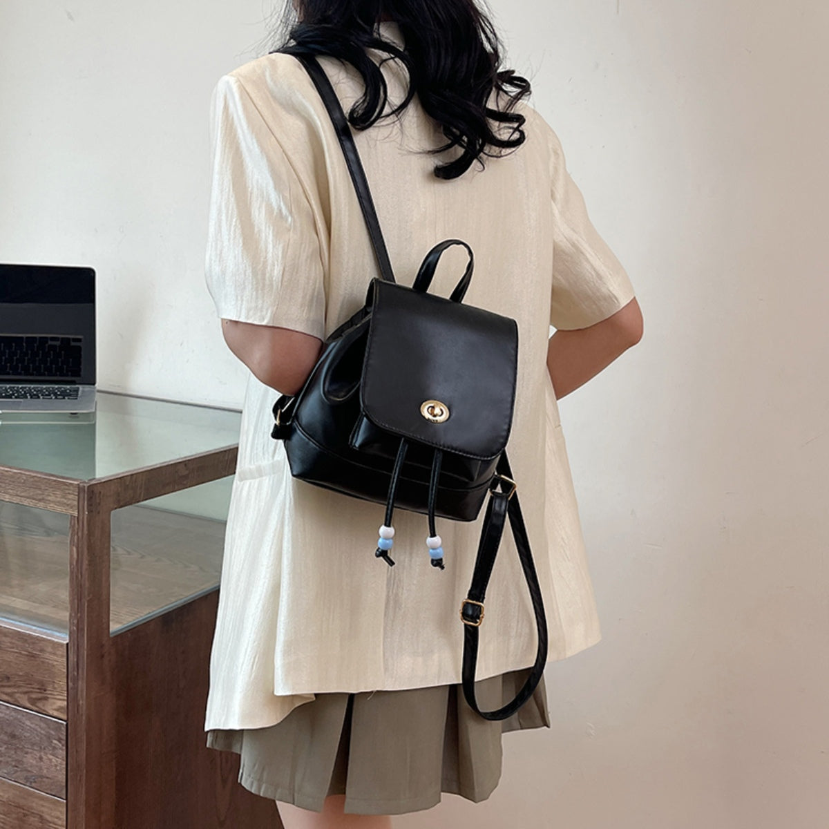 PU Leather Backpack Bag-Teresa&#39;s Fashionista LLC