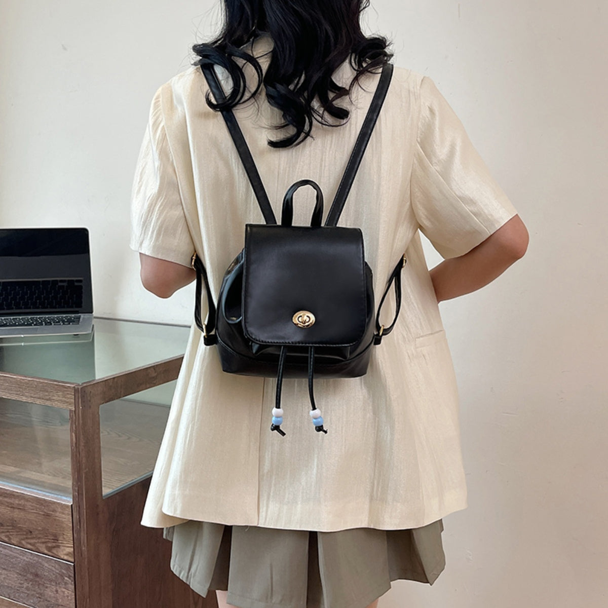 PU Leather Backpack Bag-Teresa&#39;s Fashionista LLC