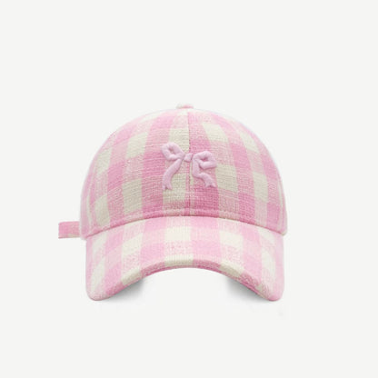 Bow Graphic Cotton Baseball Hat-Teresa&#39;s Fashionista LLC