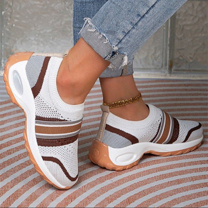 Breathable Round Toe Sneakers-Teresa&#39;s Fashionista LLC