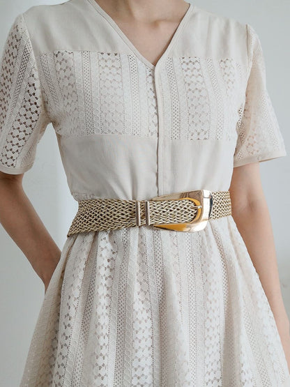 Irregular Buckle Braid Belt-Teresa&#39;s Fashionista LLC