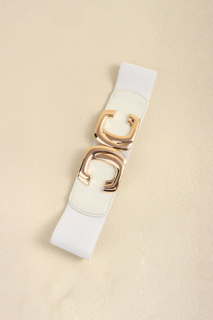 Zinc Alloy Buckle Elastic Wide Belt-Teresa&#39;s Fashionista LLC