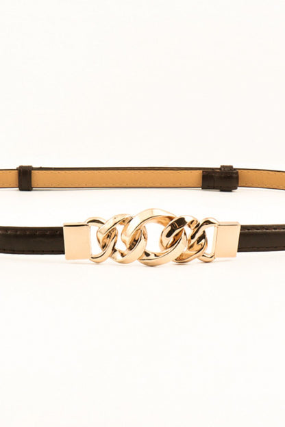 PU Skinny Belt-Teresa&#39;s Fashionista LLC