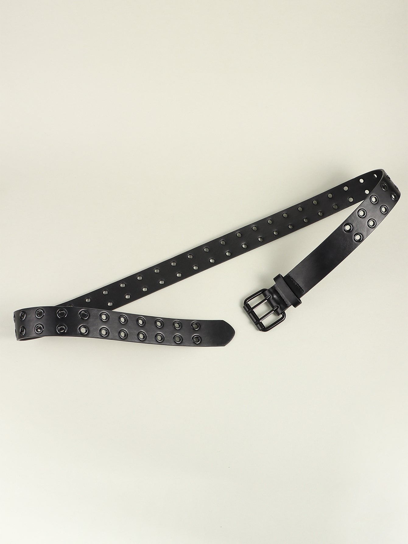 Grommet PU Leather Belt-Teresa&#39;s Fashionista LLC