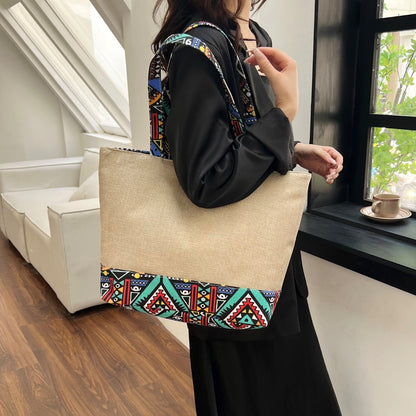 Geometric Medium Tote Bag-Teresa&#39;s Fashionista LLC