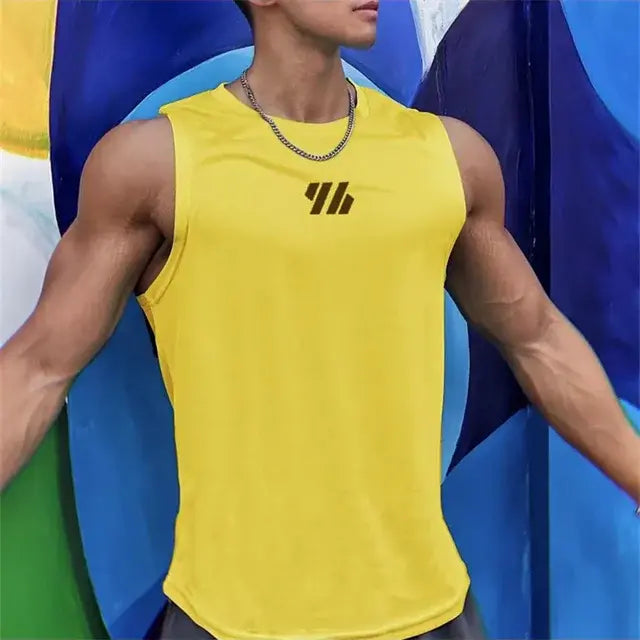 2023 newest Summer Gym Vest High Quality mesh Shirt Sleeveless T-shirts-Teresa&#39;s Fashionista LLC