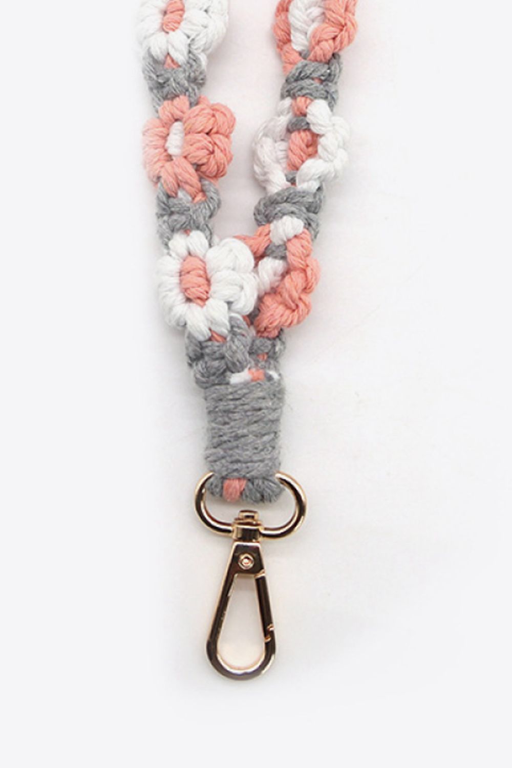 Assorted 4-Piece Macrame Flower Keychain-Teresa&#39;s Fashionista LLC