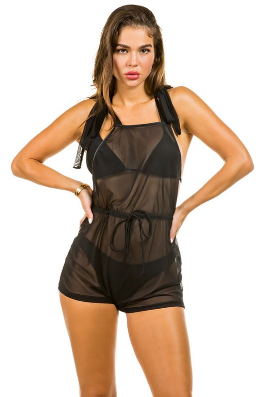 two piece swimsuit with jumpsuit coverup-Teresa&#39;s Fashionista LLC