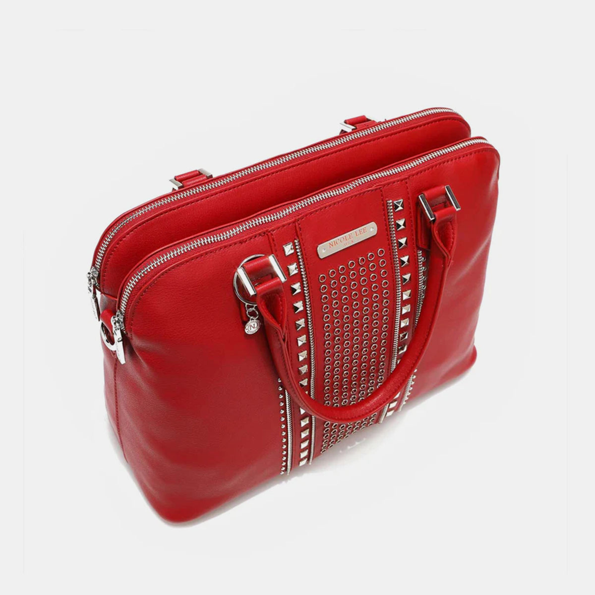 Nicole Lee USA Studded Decor Handbag-Teresa&#39;s Fashionista LLC