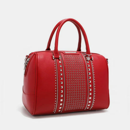 Nicole Lee USA Studded Boston Bag-Teresa&#39;s Fashionista LLC