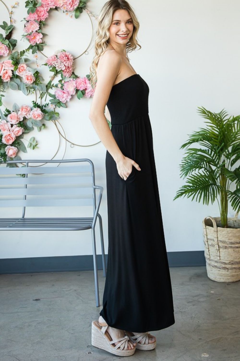 Heimish Full Size Strapless Maxi Dress-Teresa&#39;s Fashionista LLC