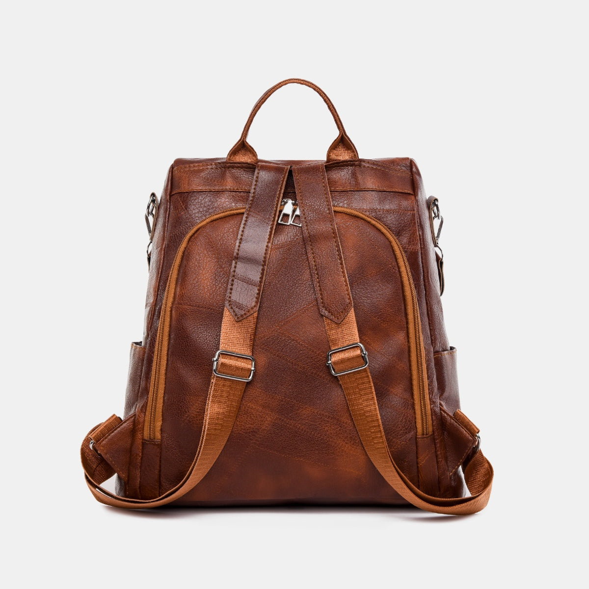 PU Leather Adjustable Strap Backpack Bag-Teresa&#39;s Fashionista LLC