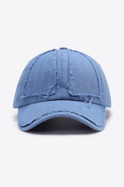 Distressed Adjustable Baseball Cap-Teresa&#39;s Fashionista LLC