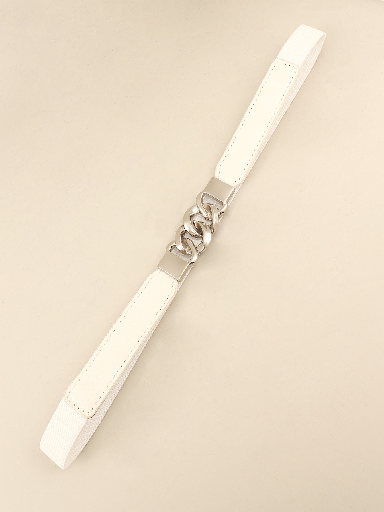 Zinc Alloy Buckle Elastic PU Belt-Teresa&#39;s Fashionista LLC