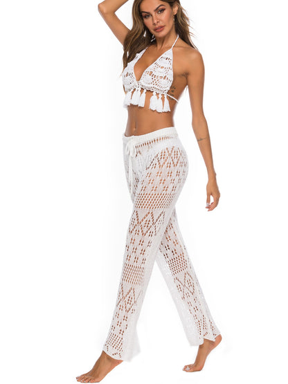 Cutout Straight Swim Pants-Teresa&#39;s Fashionista LLC