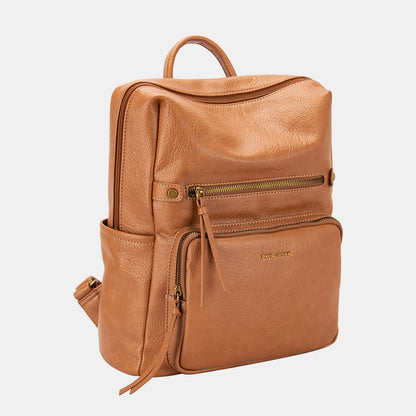 David Jones PU Leather Backpack Bag-Teresa&#39;s Fashionista LLC