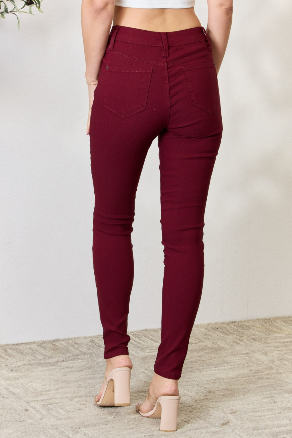 YMI Jeanswear Hyperstretch Mid-Rise Skinny Jeans-Teresa&#39;s Fashionista LLC