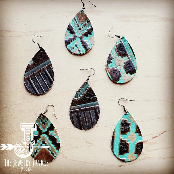 Large Teardrop Earrings in Navajo-Teresa&#39;s Fashionista LLC