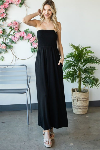 Heimish Full Size Strapless Maxi Dress-Teresa&#39;s Fashionista LLC