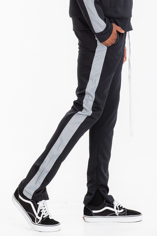 SLIM SKINNY STRIPE DESIGN TRACK PANT JOGGERS-Teresa&#39;s Fashionista LLC