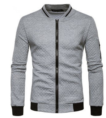 Stand Neck Men Jacket-Teresa&#39;s Fashionista LLC