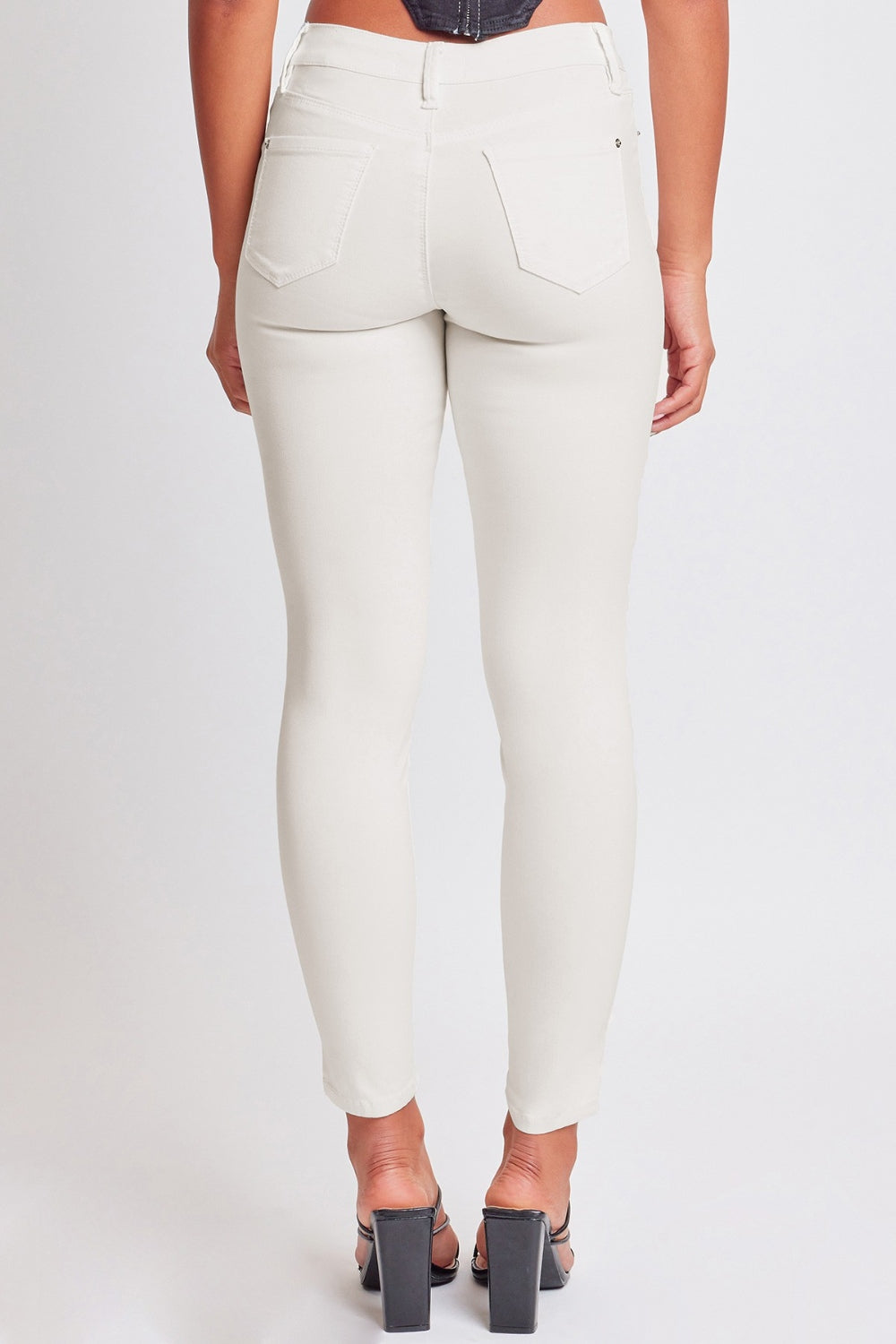 YMI Jeanswear Hyperstretch Mid-Rise Skinny Jeans-Teresa&#39;s Fashionista LLC