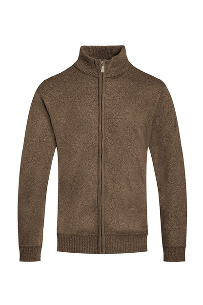 Weiv Mens Solid Full Zip Sweater-Teresa&#39;s Fashionista LLC