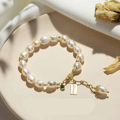 Natural Zircon Pearl Bracelet Luxury Jewelry-Teresa&#39;s Fashionista LLC