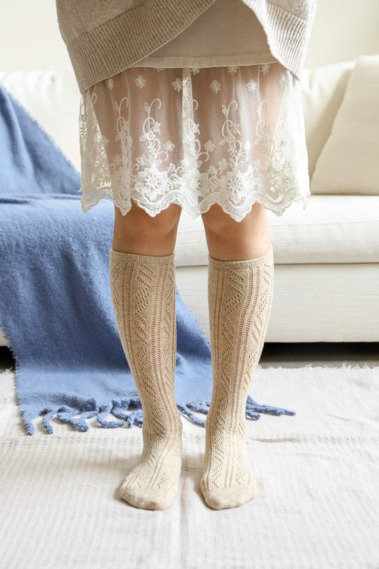 Classic Knit Calf Socks-Teresa&#39;s Fashionista LLC