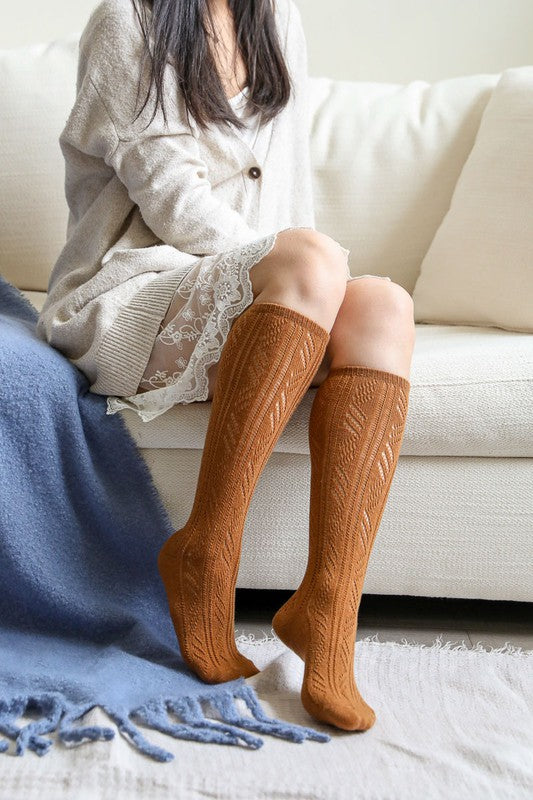 Classic Knit Calf Socks-Teresa&#39;s Fashionista LLC