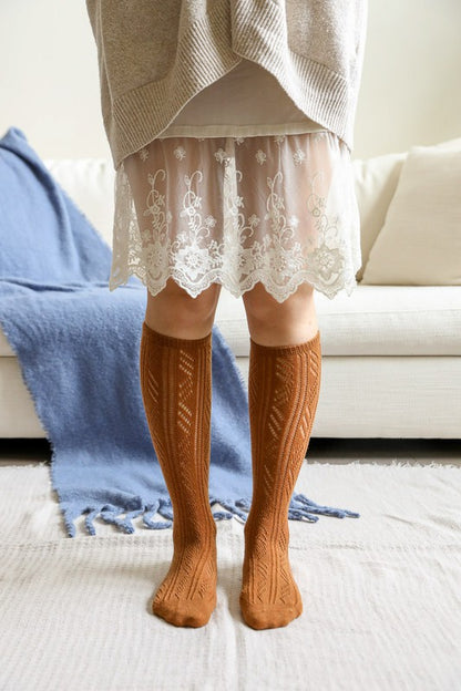 Classic Knit Calf Socks-Teresa&#39;s Fashionista LLC