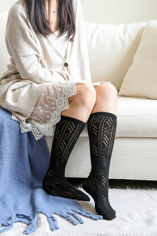 Classic Knit Calf Socks-Teresa&#39;s Fashionista LLC