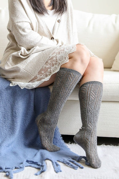 Classic Knit Calf Socks-Teresa&#39;s Fashionista LLC