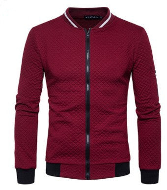 Stand Neck Men Jacket-Teresa&#39;s Fashionista LLC