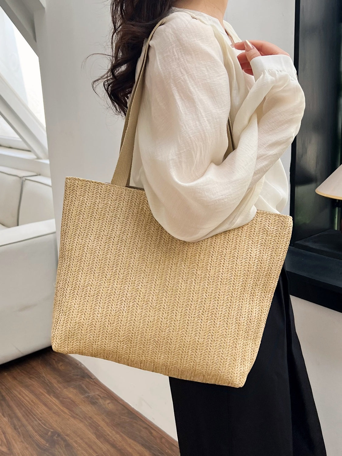 Straw Woven Tote Bag-Teresa&#39;s Fashionista LLC