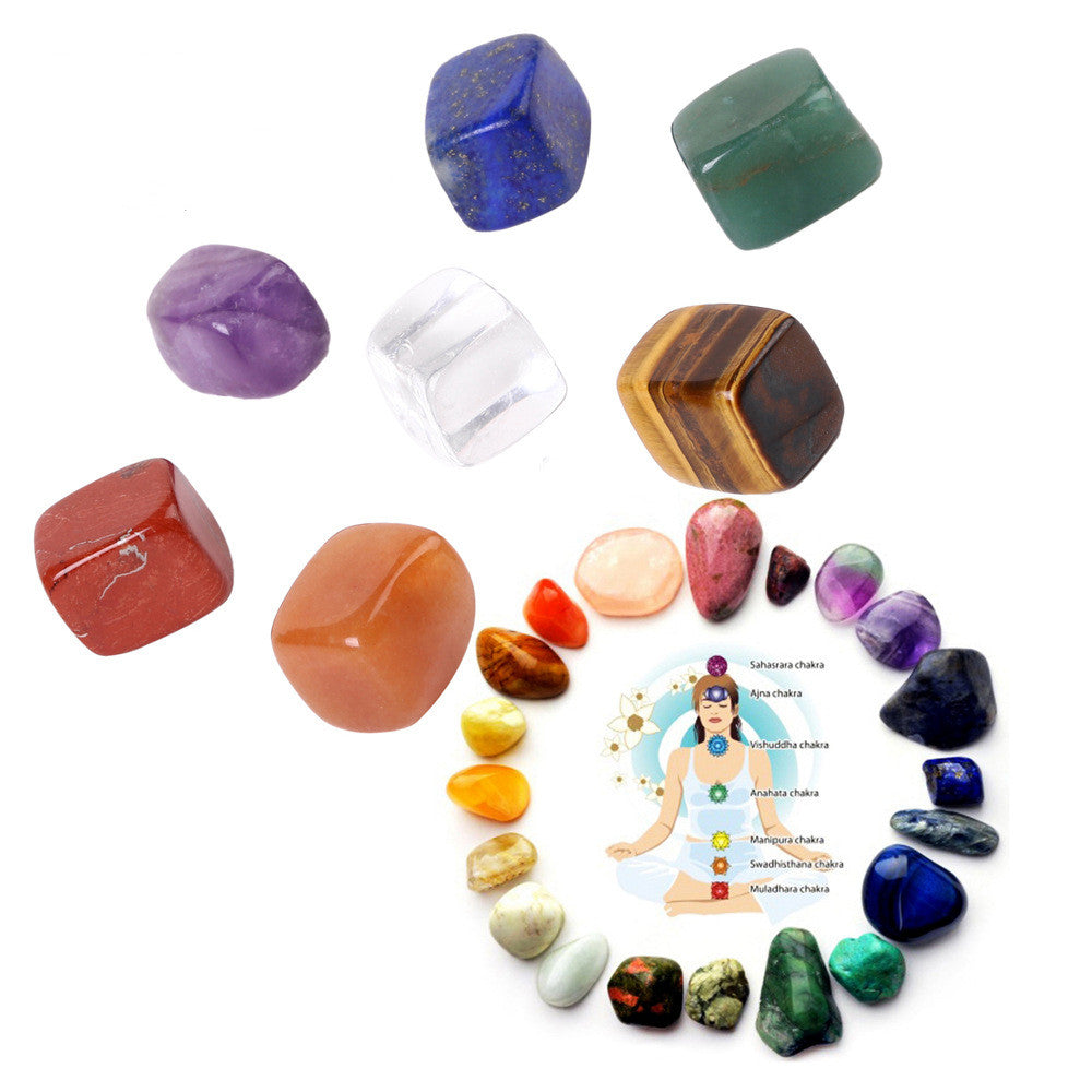 Seven chakra natural crystal stone-Teresa&#39;s Fashionista LLC