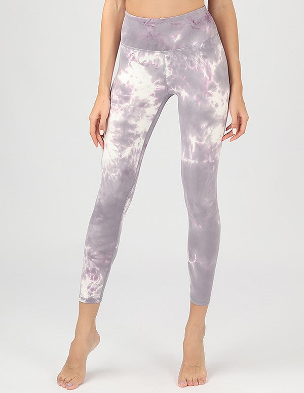 Tie-Dye Seamless High Waisted Leggings-Teresa&#39;s Fashionista LLC