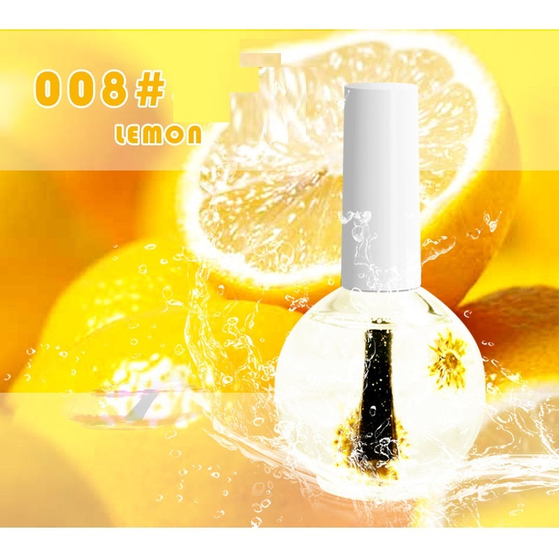 Nail Beauty Dried Flowers Nutrition Nail Treatment Oil Anti-agnail Nail Edge Moisturizing Nail Base Coat Natural Dried Flower Nutrient Solution-Teresa&#39;s Fashionista LLC