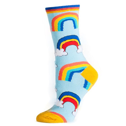 It's a Rainbow - Women's Funny Socks-Teresa&#39;s Fashionista LLC