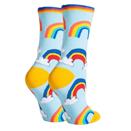 It's a Rainbow - Women's Funny Socks-Teresa&#39;s Fashionista LLC