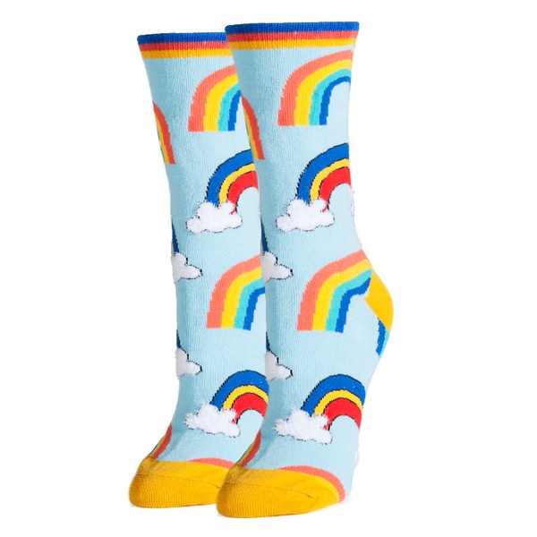 It's a Rainbow - Women's Funny Socks-Teresa&#39;s Fashionista LLC