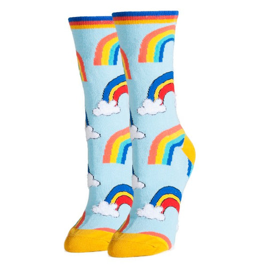 It's a Rainbow - Women's Funny Socks-Teresa&#39;s Fashionista LLC